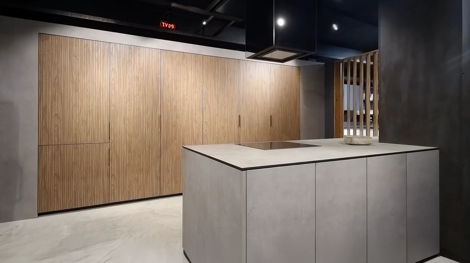 Cuisine showroom haut de gamme, style contemporain